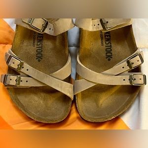 Birkenstock Franca women’s sandals - tobacco oiled leather - size 38 reg - US 7